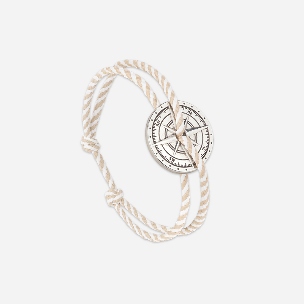 Bracelet Cristaux - Beige & Blanc