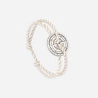 Bracelet Cristaux - Beige & Blanc