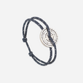 Pulsera Grésil - Azul marino moteado y blanco