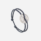 Pulsera Grésil - Azul marino moteado y blanco