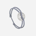 Bracelet Orage - Bleu Marine & Blanc