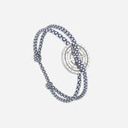 Bracelet Orage - Bleu Marine & Blanc