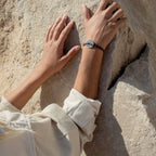 Bracelet Orage - Bleu Marine & Blanc