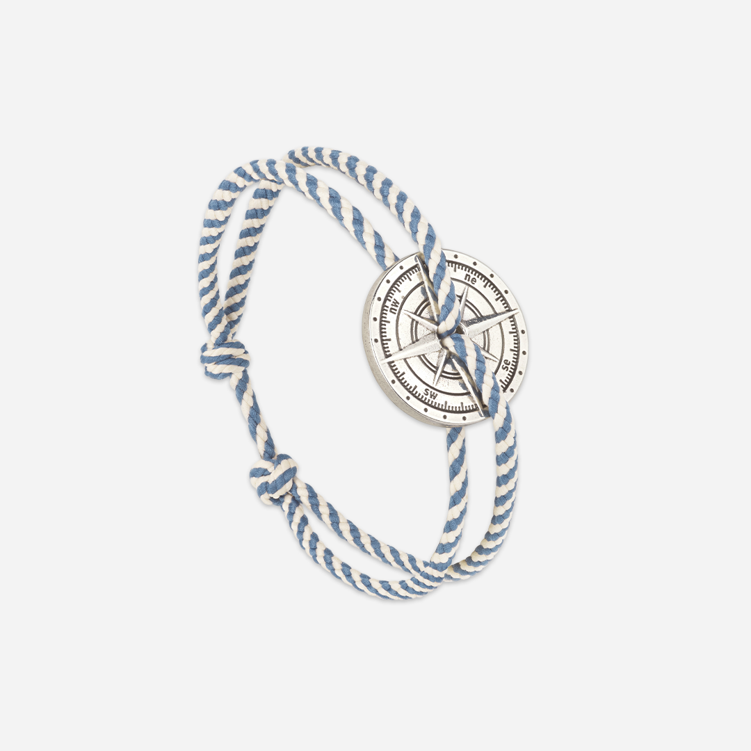 Bracelet Stratus - Bleu Marine & Blanc