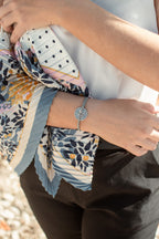 Bracelet Stratus - Bleu Marine & Blanc