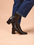 Botines tacón Sarah - Negro - Mujer