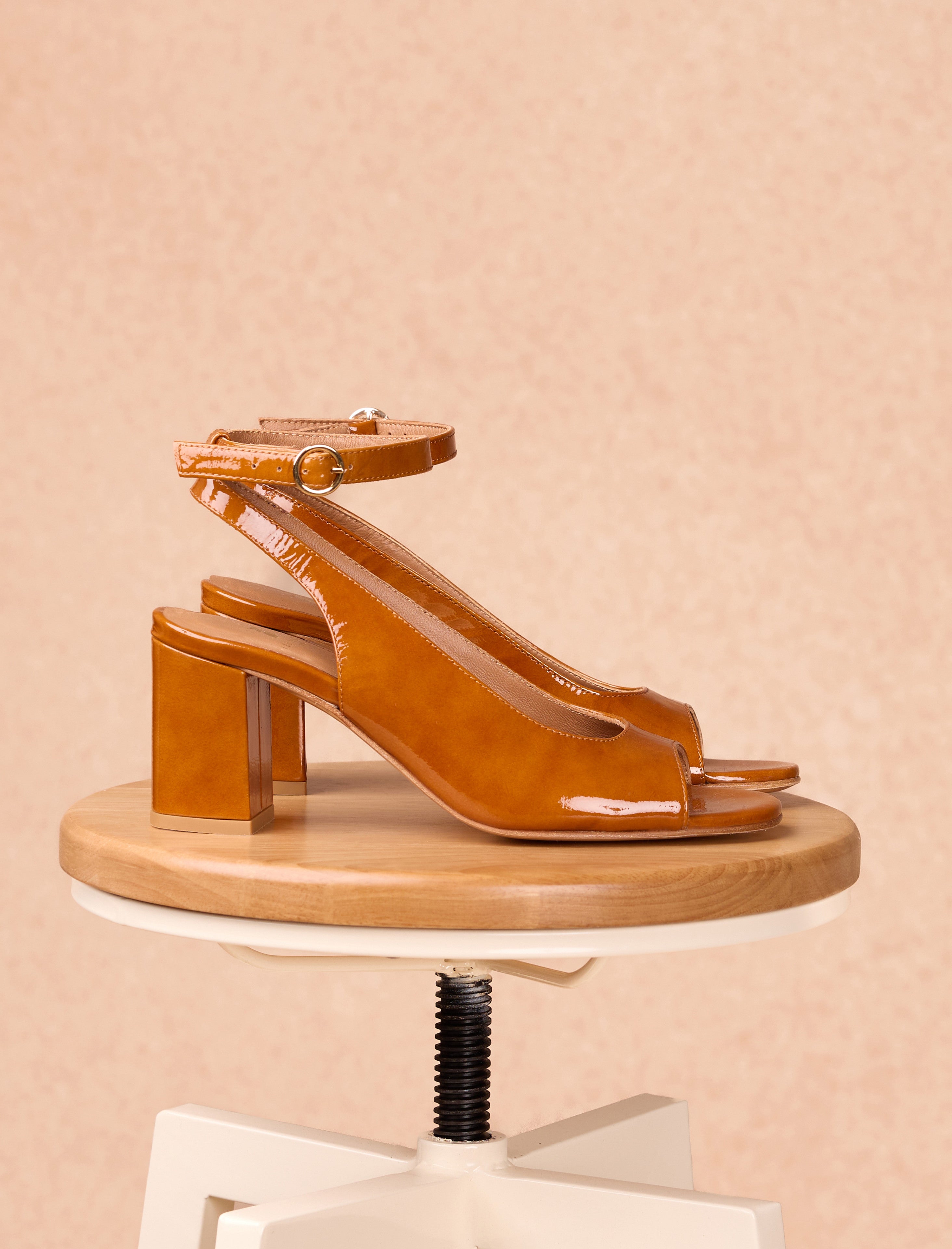 Sandalias de tacón Joanna - Coñac
