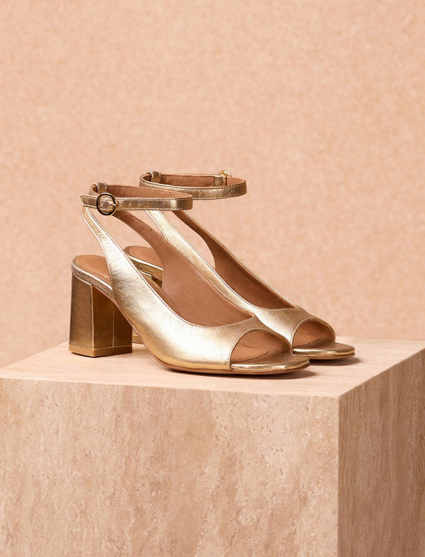 Sandales À Talon Joanna - Doré - Femme