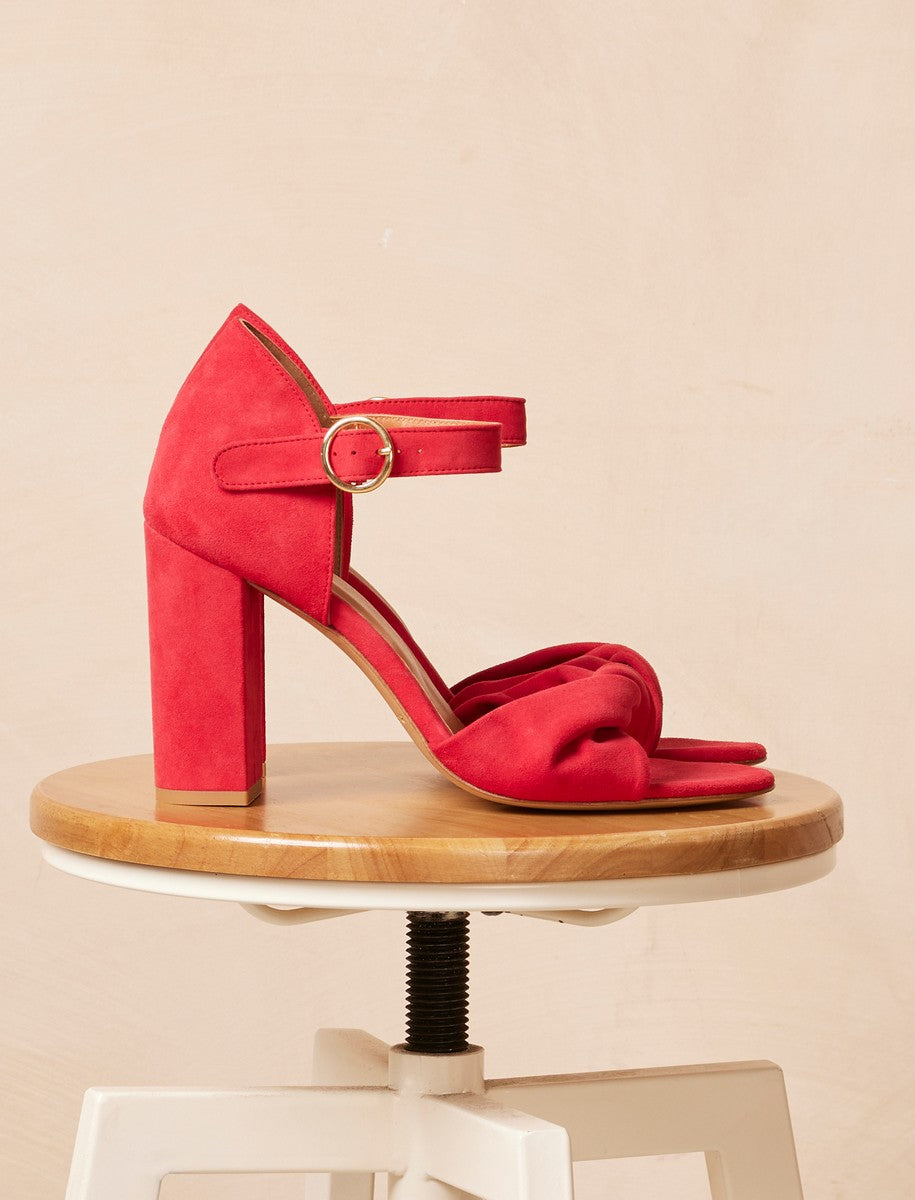 Pia Heeled Sandals - Raspberry - Women
