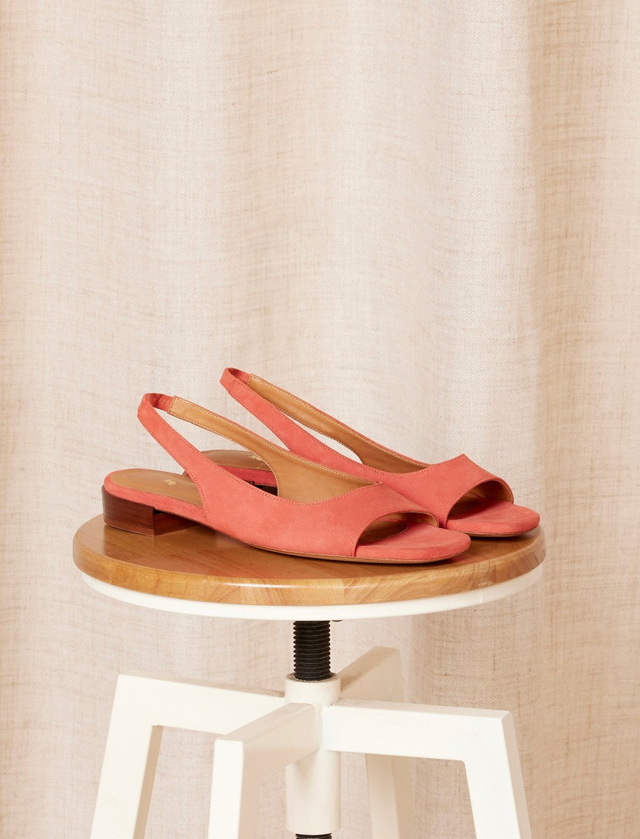 Sandales Plates Noée - Mandarine - Femme