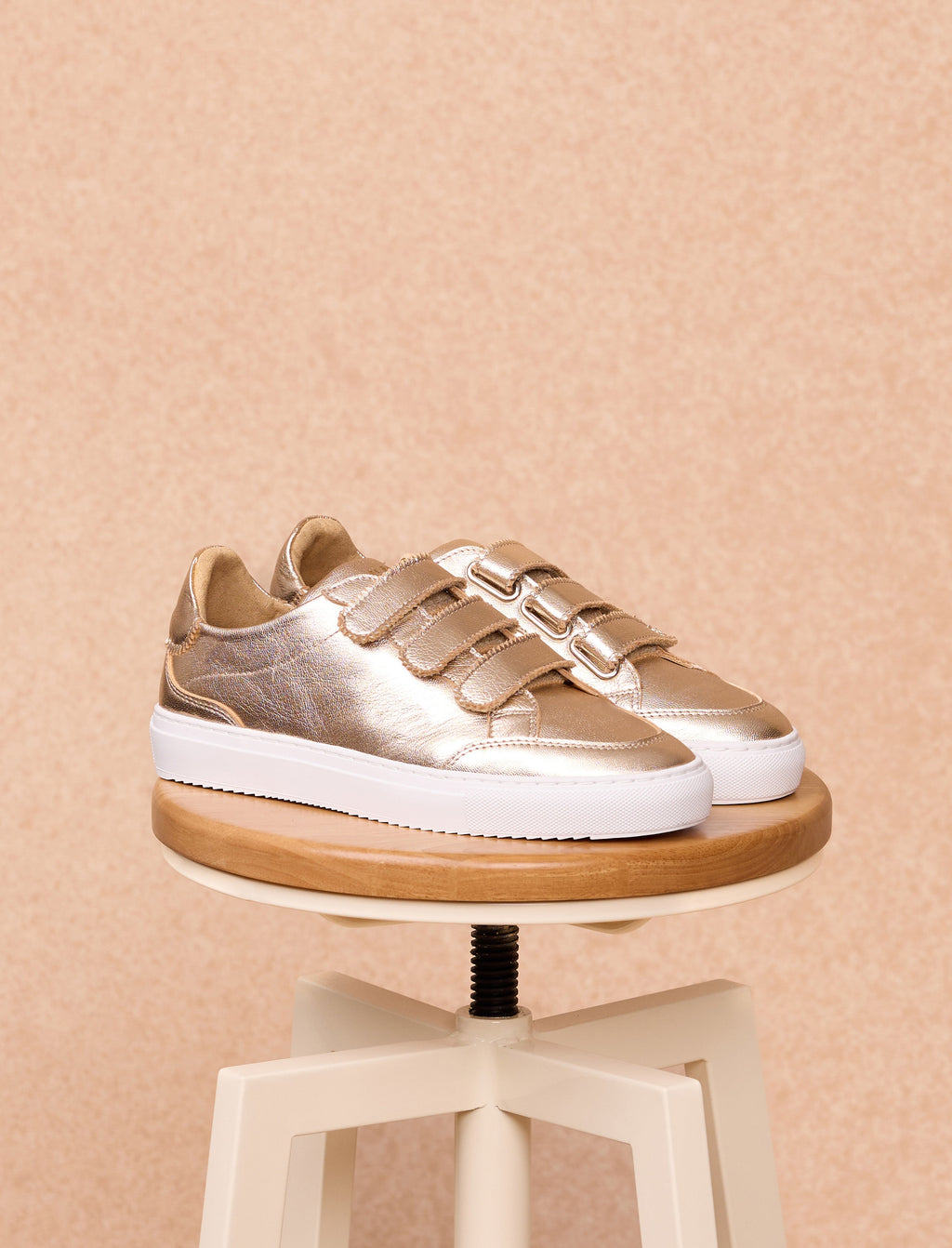 Sneakers À Scratchs Alena Scratch Gold - Femme
