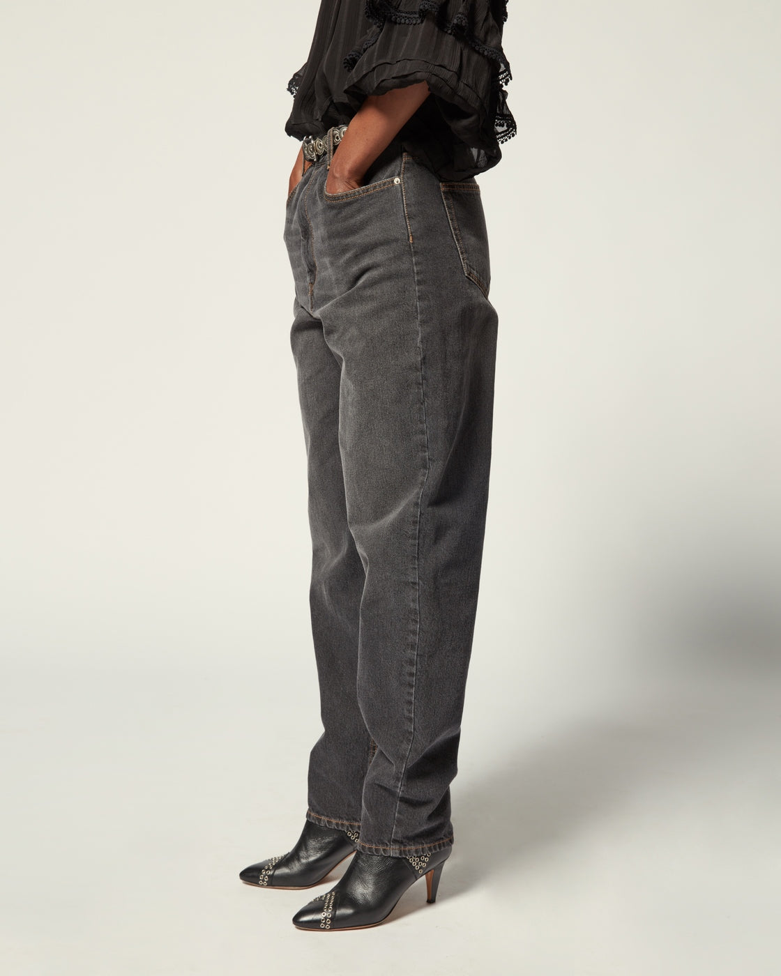 Corsyj Trousers - Faded Black