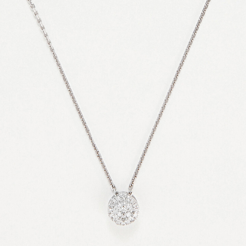 "Mon Brillant" pendant D: 0.12/25 - 375/1000 White Gold