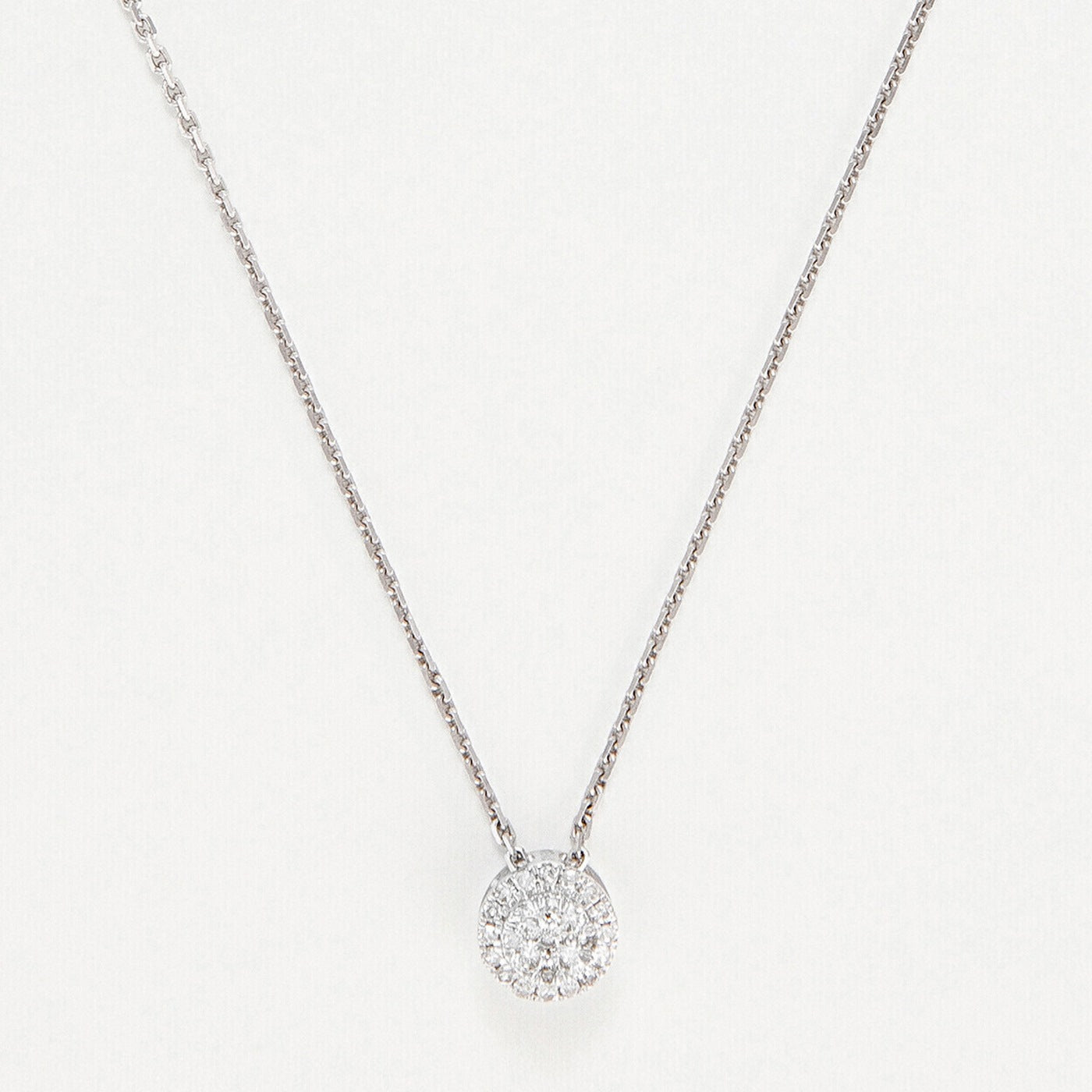 "Mon Brillant" pendant D: 0.12/25 - 375/1000 White Gold