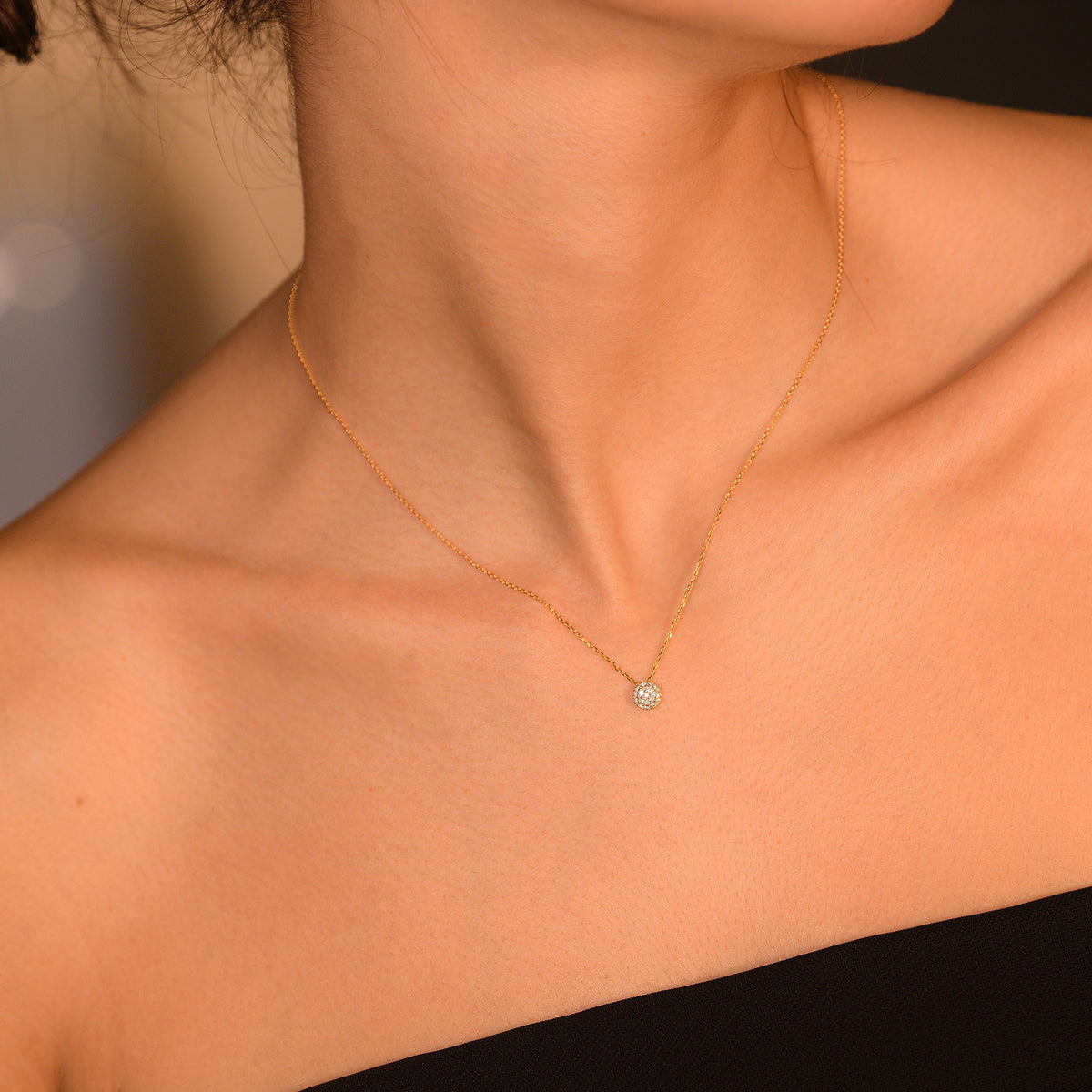 Colgante "Mon Brillant" Diamantes: 0,12/25