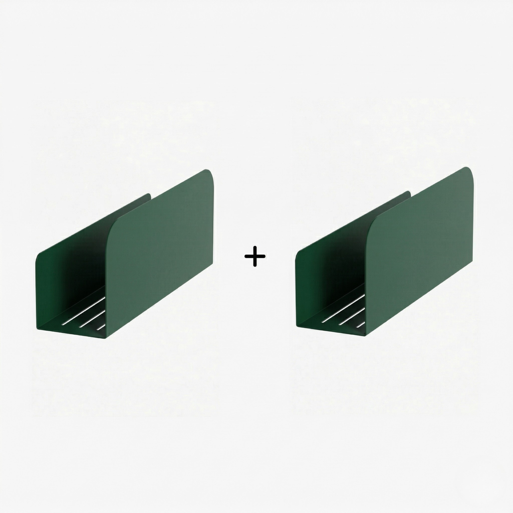 Pack - 2 Estantes De Ducha - The Resourssant - Verde Bosque Mate