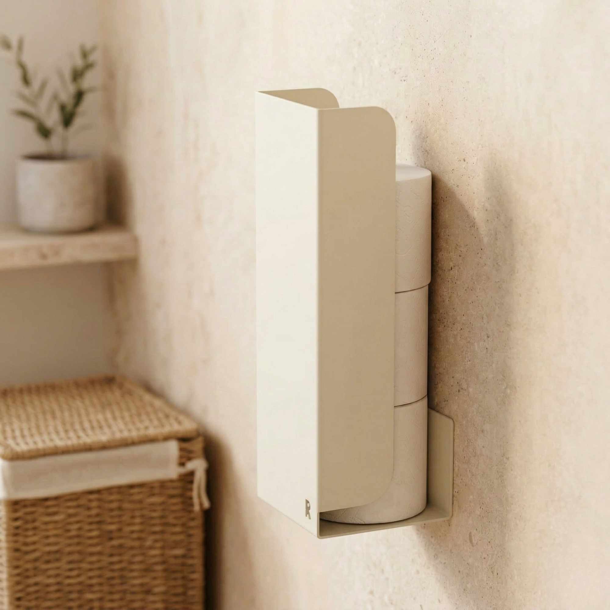 Toilet Pack - 1 Essential + 1 Roller Cover - Cream