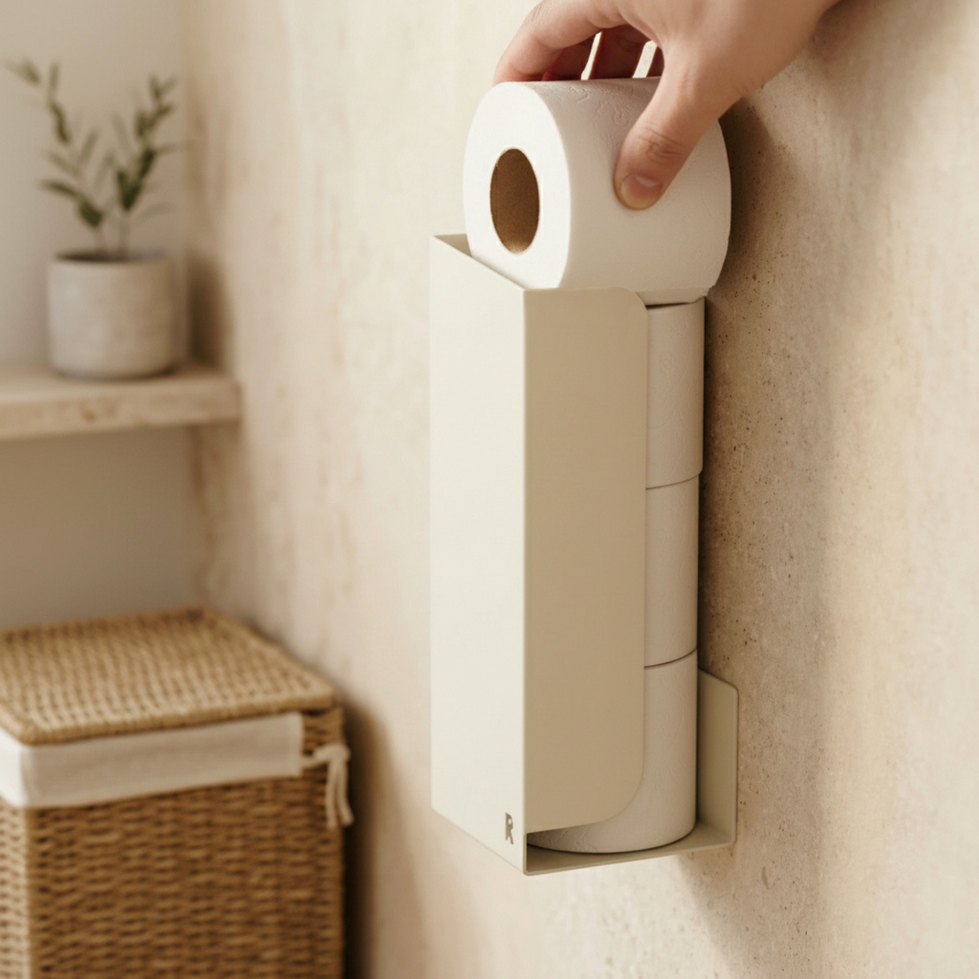 Toilet Pack - 1 Essential + 1 Roller Cover - Cream