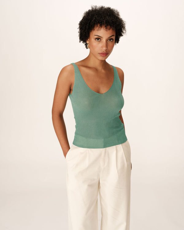 Top Paillette - Aqua