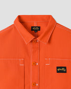 Painters Pop Over Shirt - Faded Red Bedford