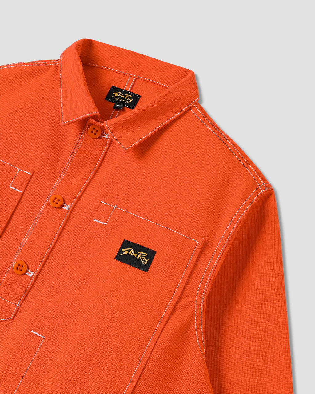 Painters Pop Over Shirt - Faded Red Bedford
