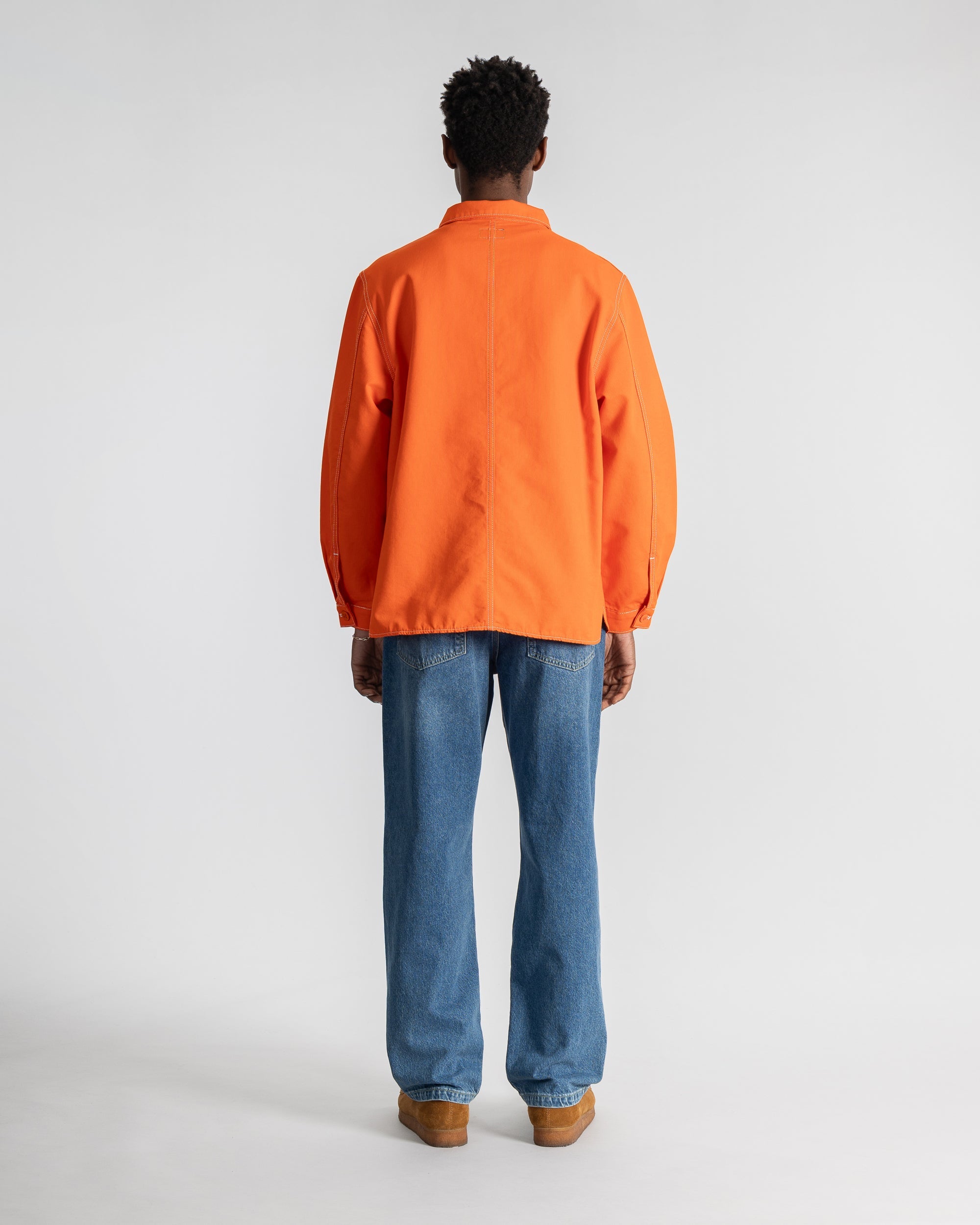 Painters Pop Over Shirt - Faded Red Bedford