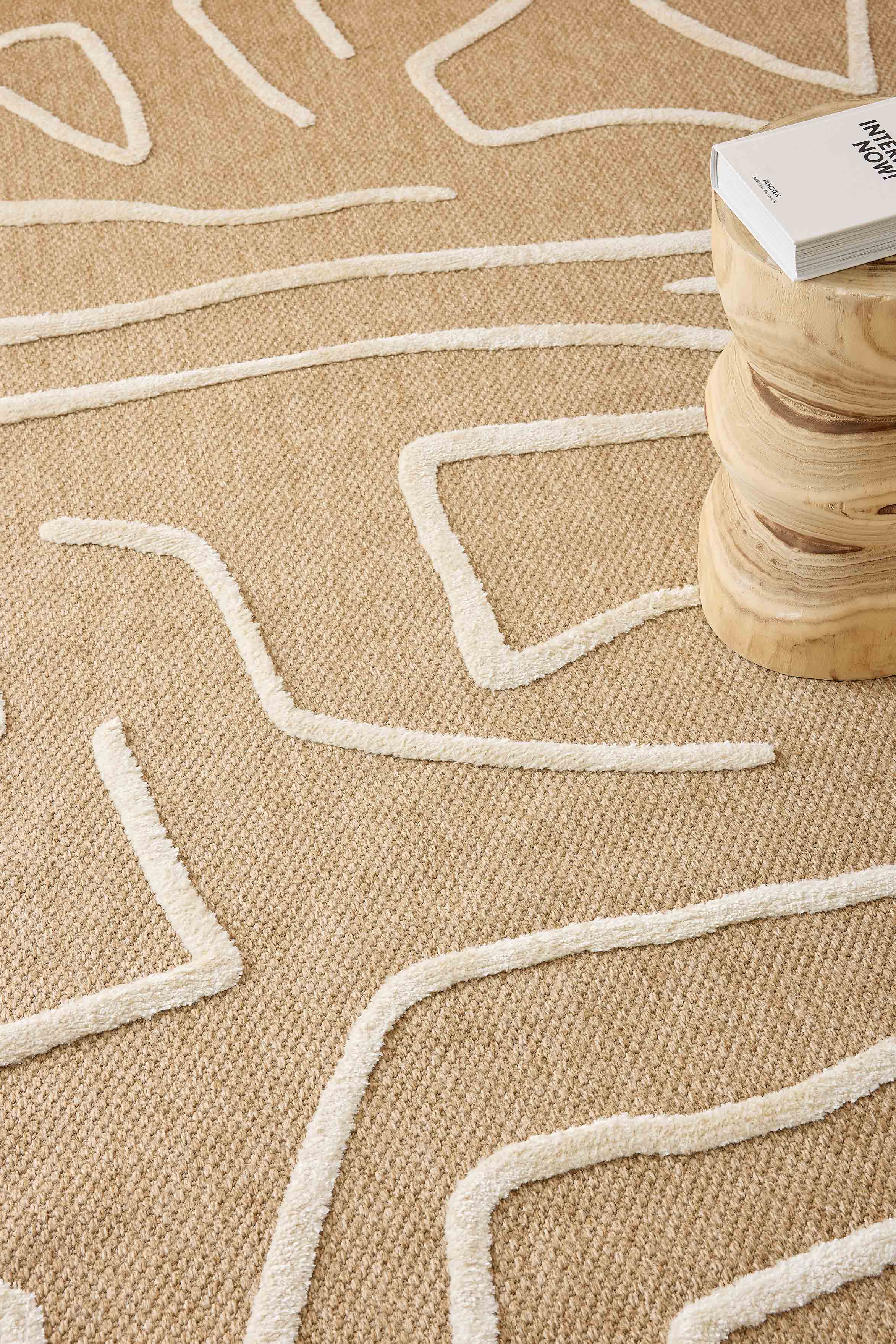 Jute look rug - Palma - PALMA geometric pattern