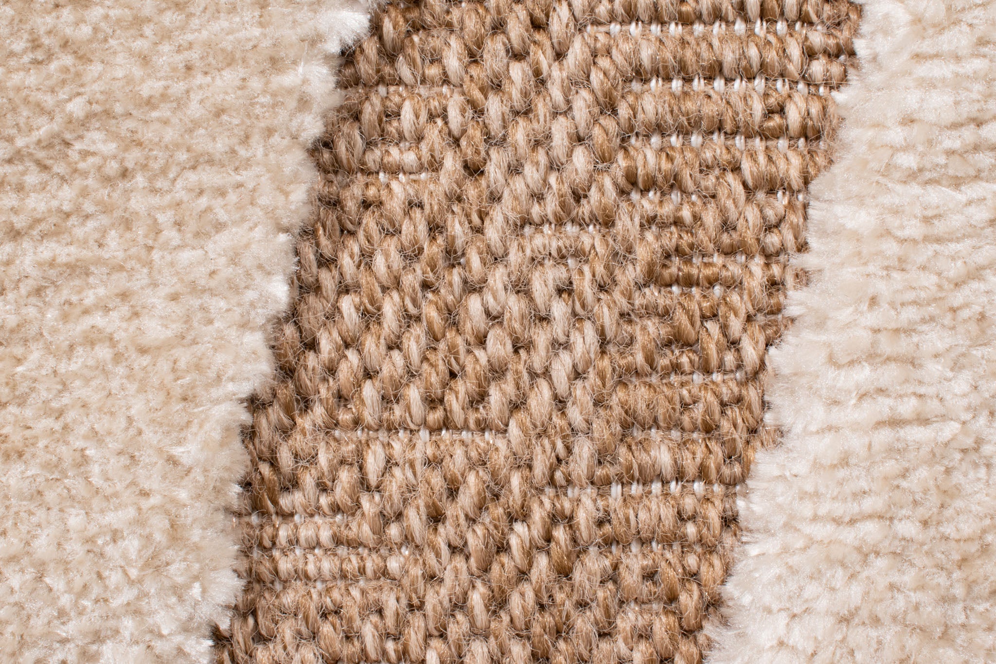 Rustic rug with beige relief pattern: PAL9491BLA PALMA