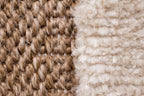Rustic rug with beige relief pattern: PAL9491BLA PALMA