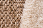 Rustic rug with beige relief pattern: PAL9491BLA PALMA