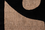 Rustic rug with black pattern: PAL9491NOI PALMA
