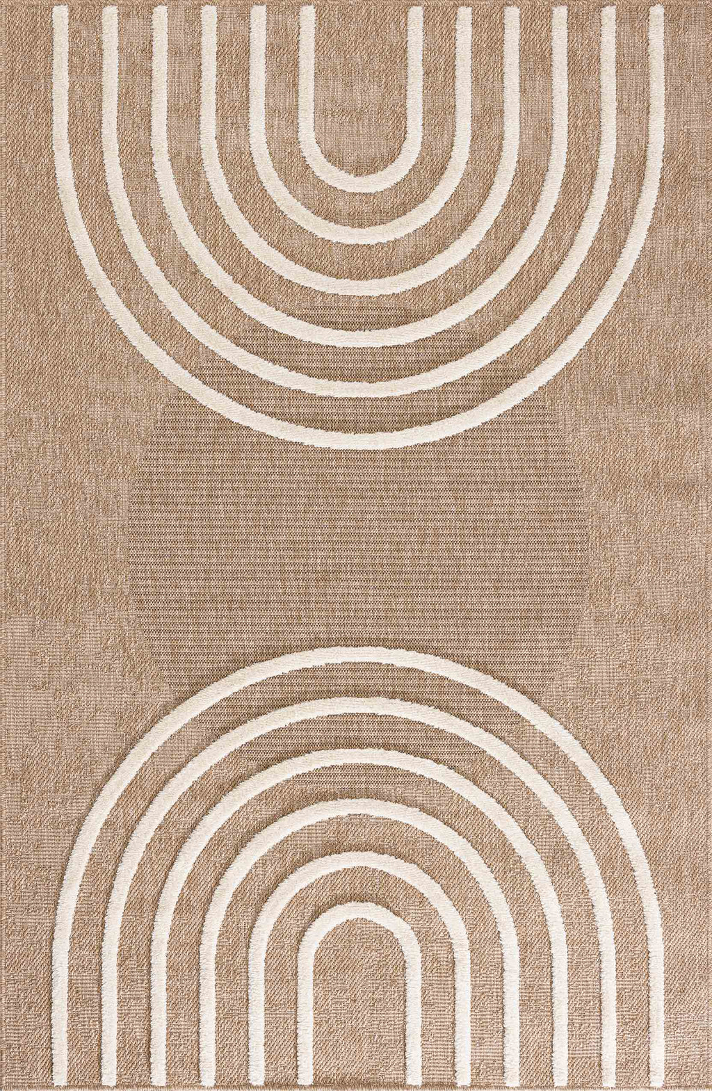 Jute look rug - Palma - PALMA arc pattern