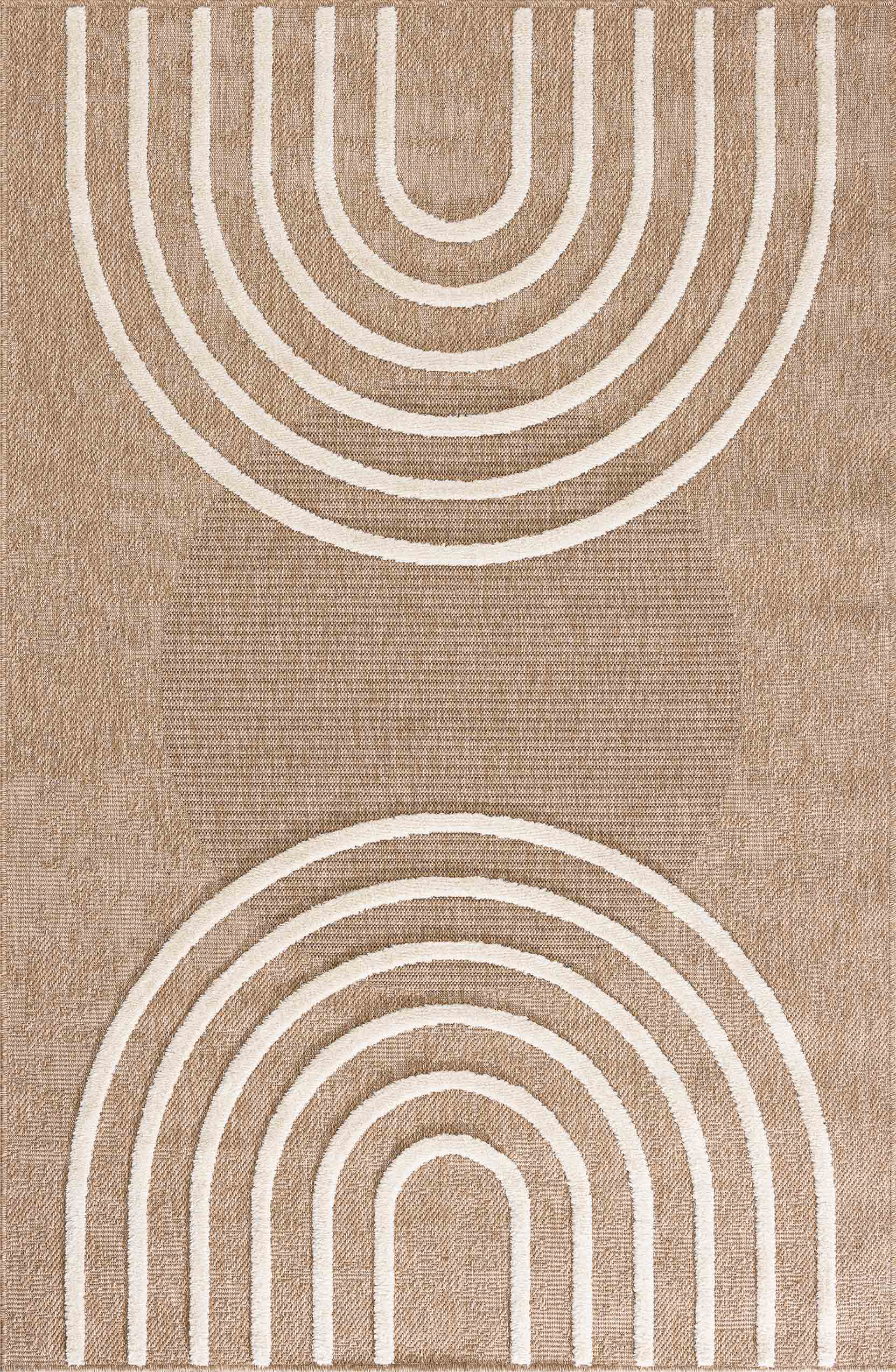 Jute look rug - Palma - PALMA arc pattern