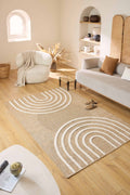 Jute look rug - Palma - PALMA arc pattern