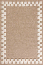 Jute look rug - Palma - Checkerboard border pattern (Copy) PALMA