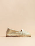Espadrilles Plate Paloma - Paillette Dore - Femme