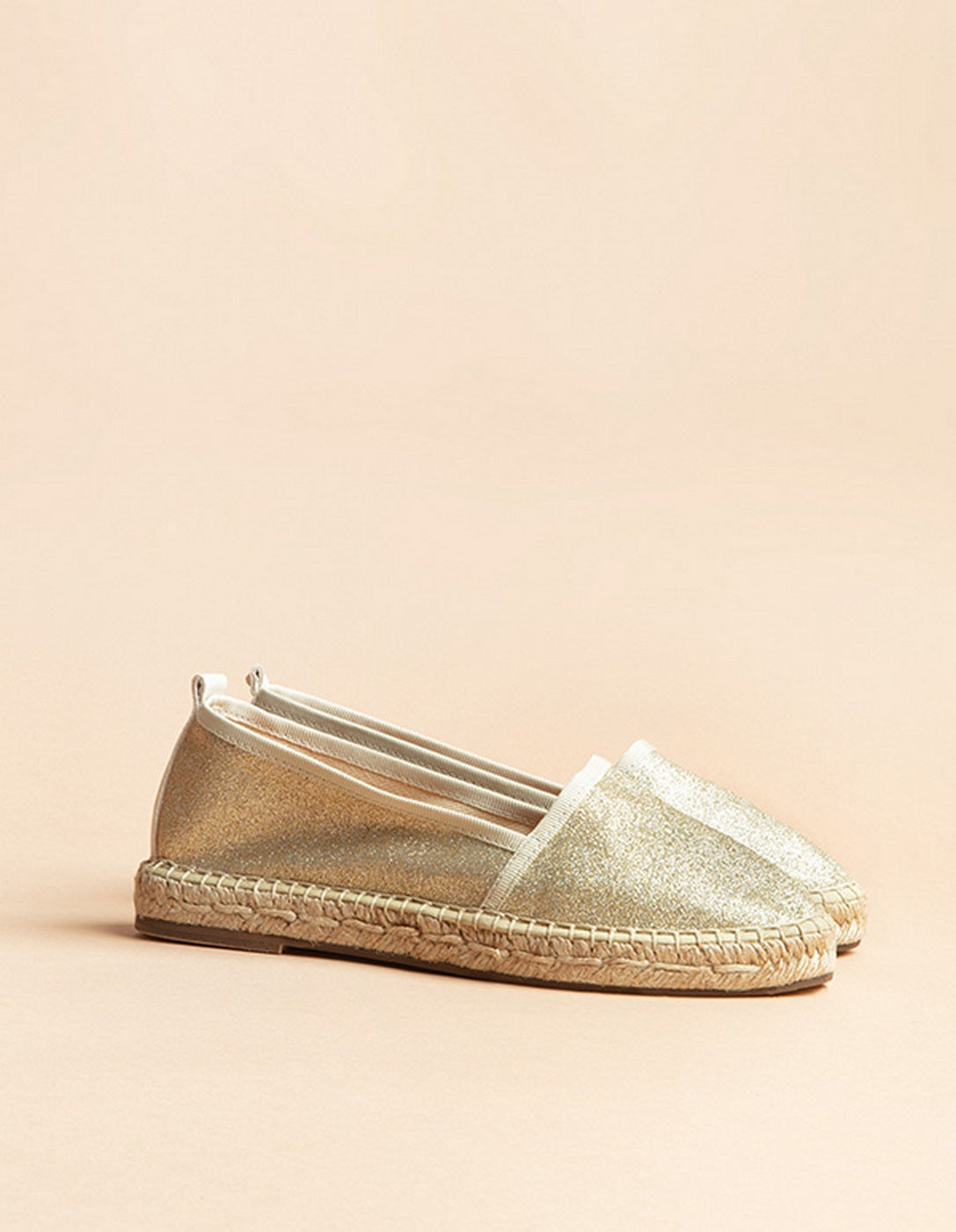 Espadrilles Plate Paloma - Paillette Dore - Femme