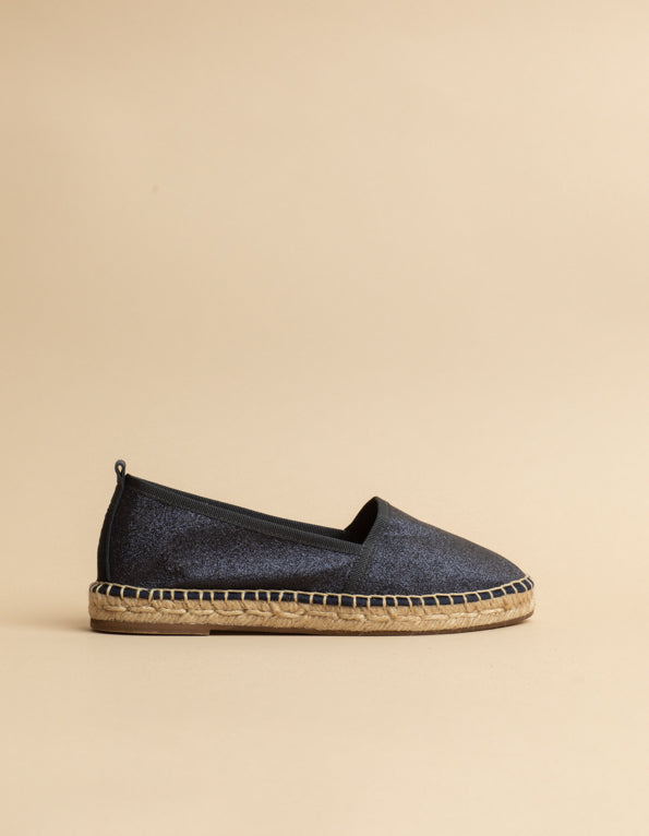 Paloma Espadrilles - Navy Glitter Canvas - Women