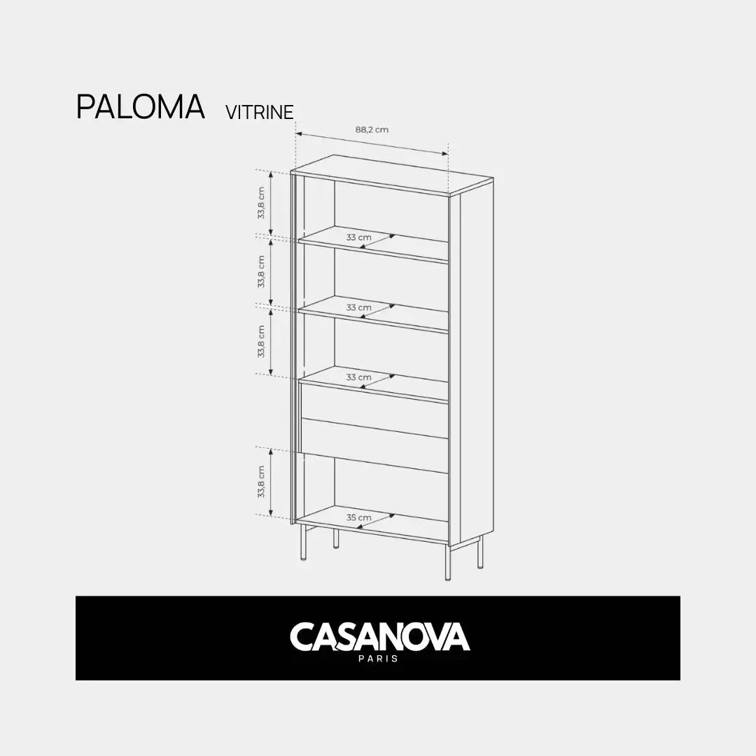 Paloma - Display Cabinet - Display Cabinet/Chest of Drawers