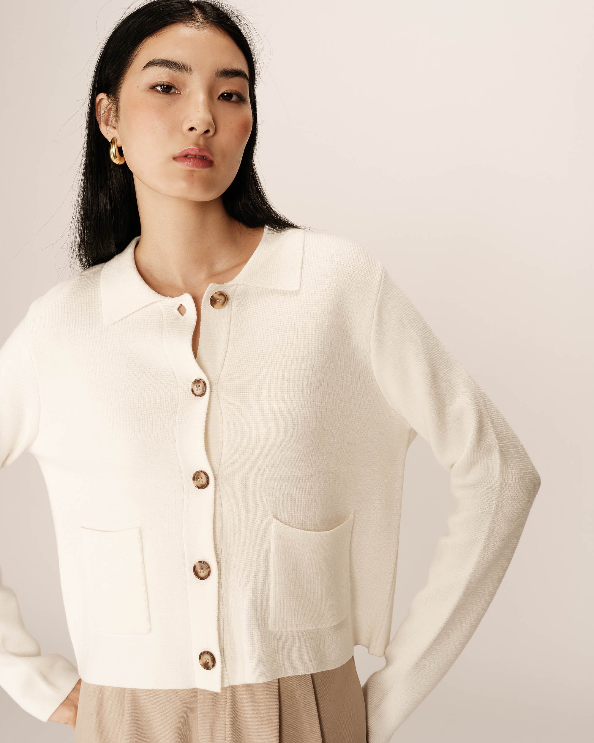 Cardigan Pam - Ecru