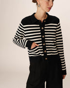 Cardigan Pam - Rayures Marine