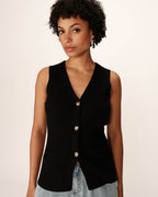 Gilet Panama - Noir