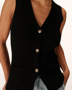 Gilet Panama - Noir