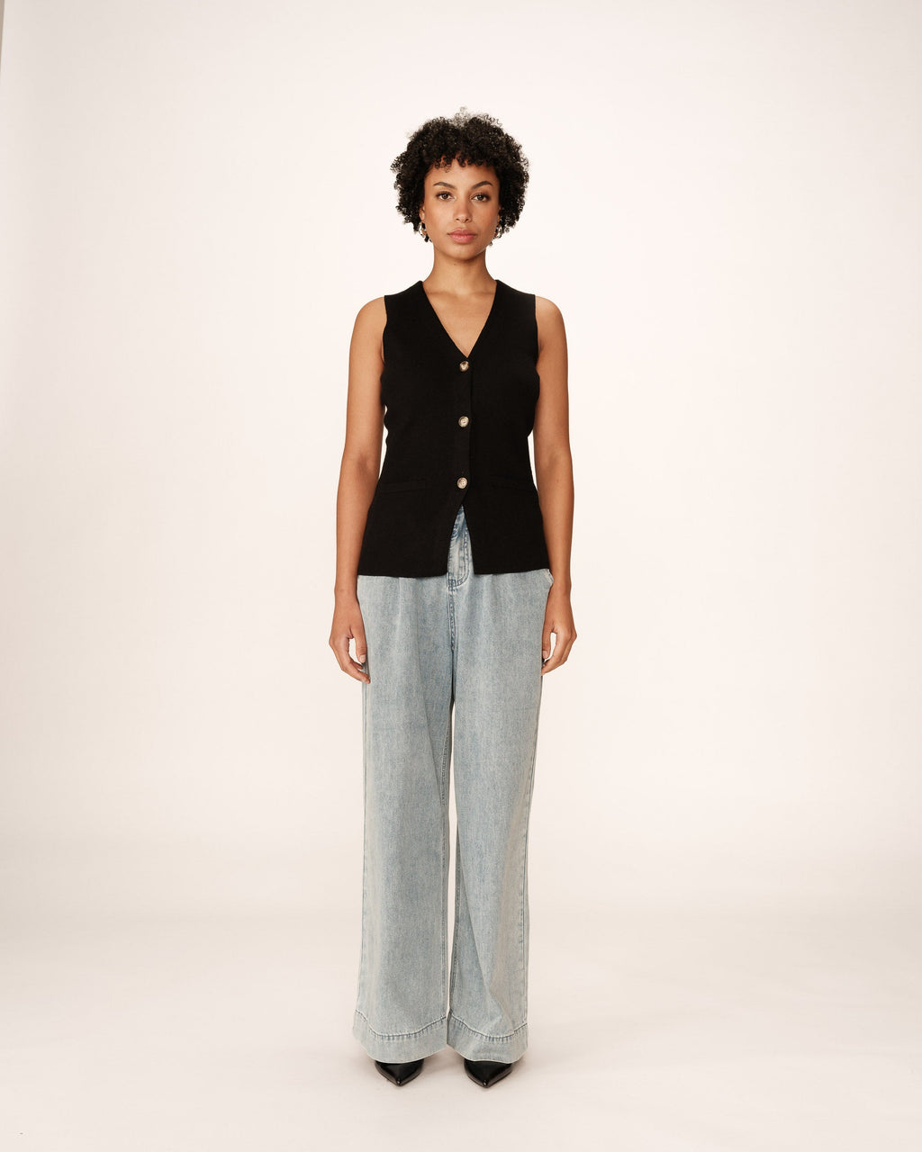 Gilet Panama - Noir