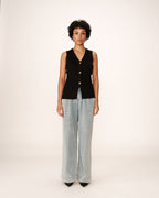 Gilet Panama - Noir