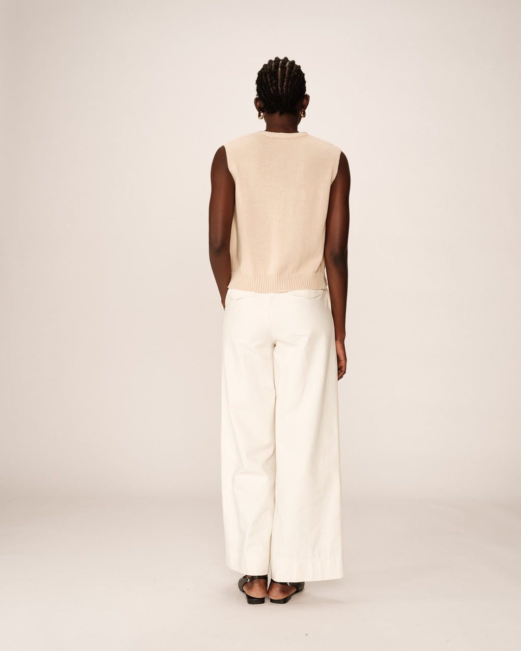 Ecru Pancake Vest
