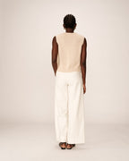 Ecru Pancake Vest