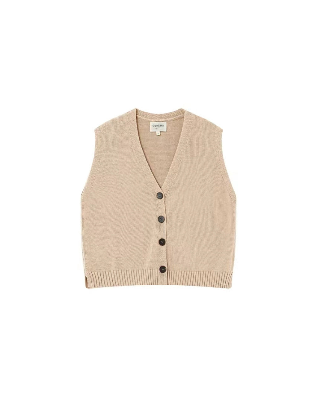 Ecru Pancake Vest