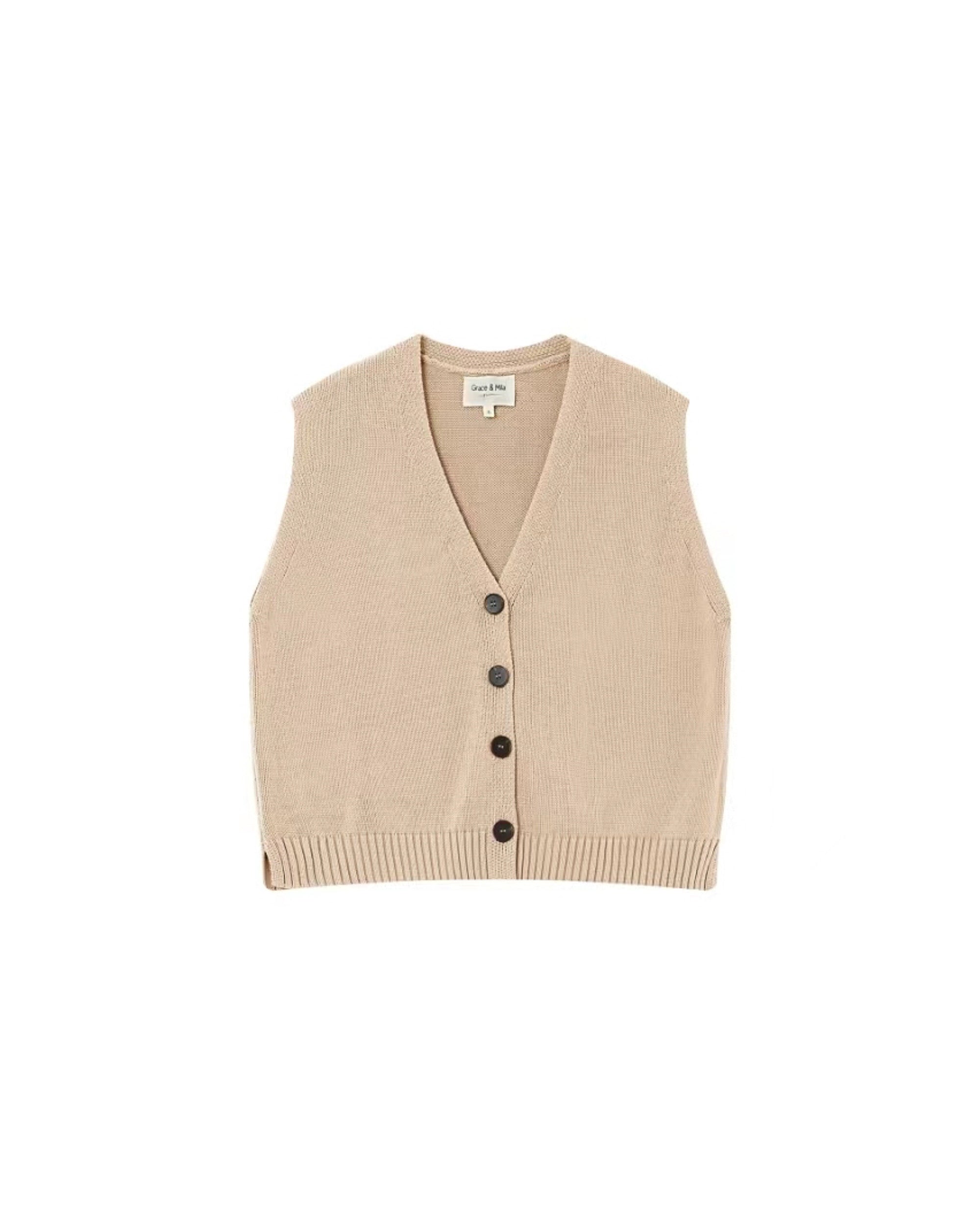 Ecru Pancake Vest