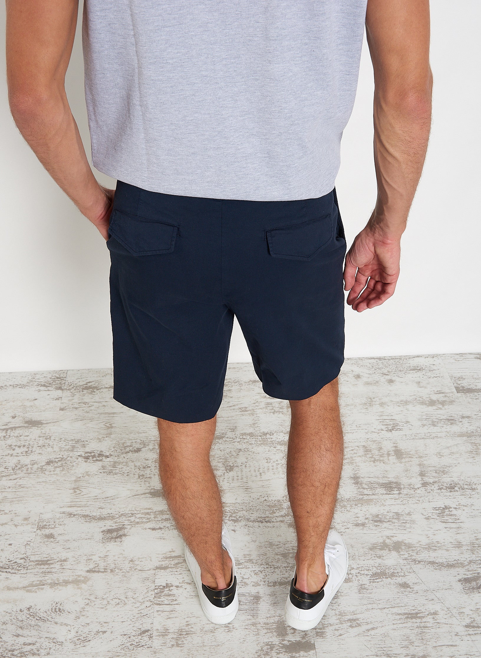 Maison Standards - Maison Standardars - Pantalones cortos de sarga - Azul - Hombres
